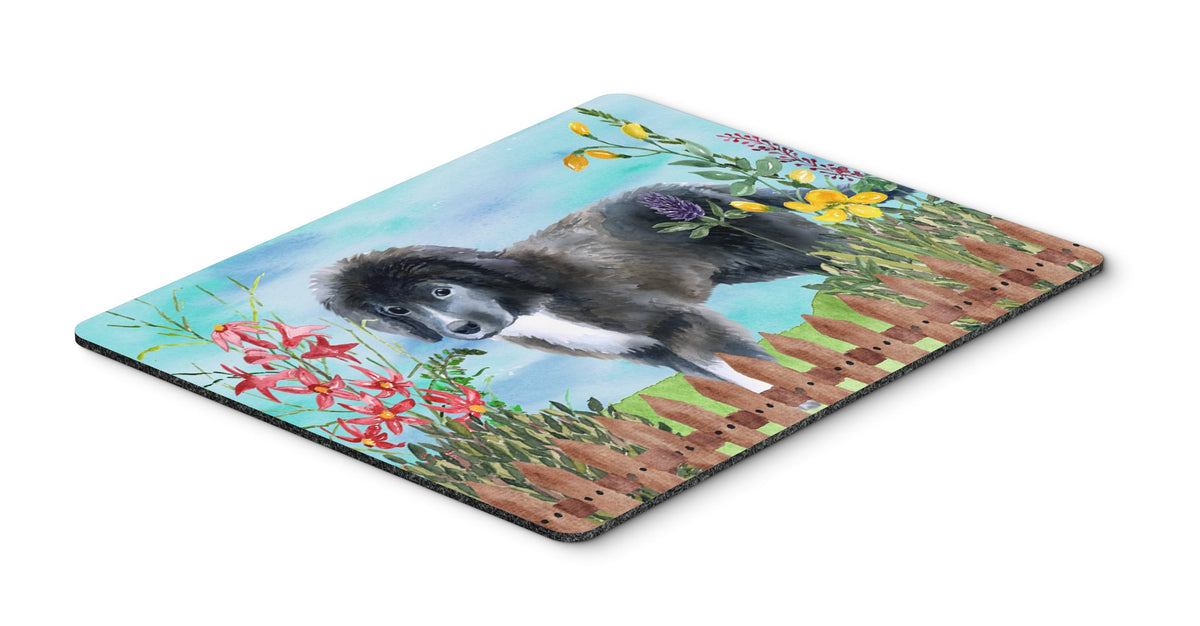 Caroline's Treasures CK1261MP Newfoundland Puppy Spring Mouse Pad, Hot Pad or Trivet for Home Office Gaming Working Computers Laptop Mouse