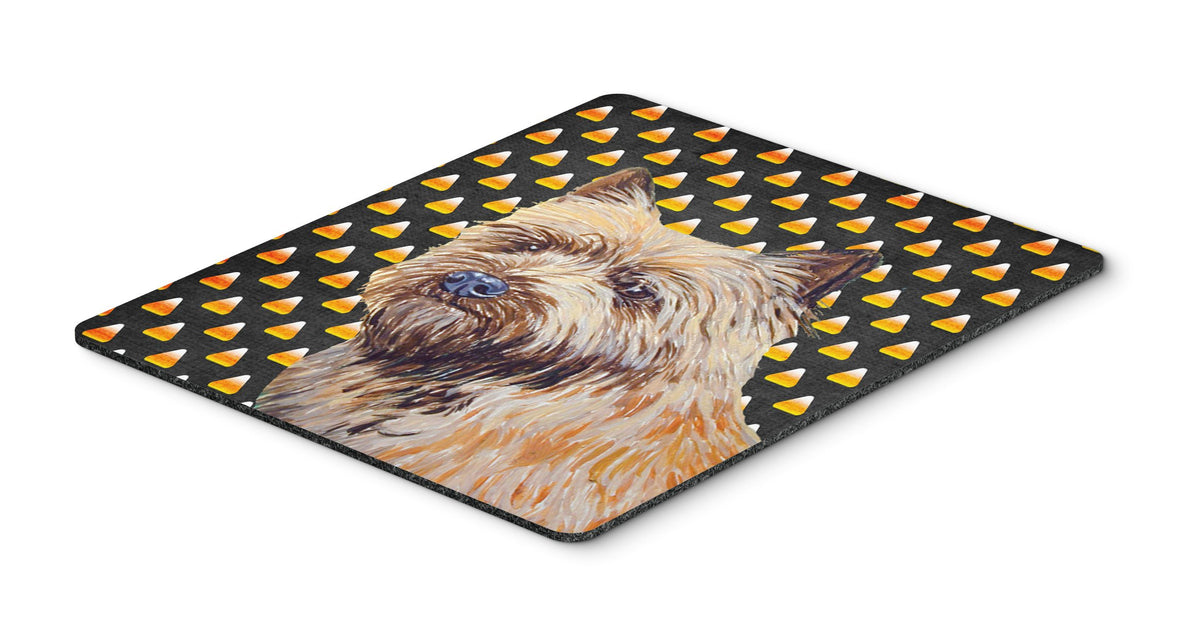 Caroline's Treasures LH9061MP Cairn Terrier Candy Corn Halloween Portrait Mouse Pad, Hot Pad or Trivet for Home Office Gaming Working Computers Laptop