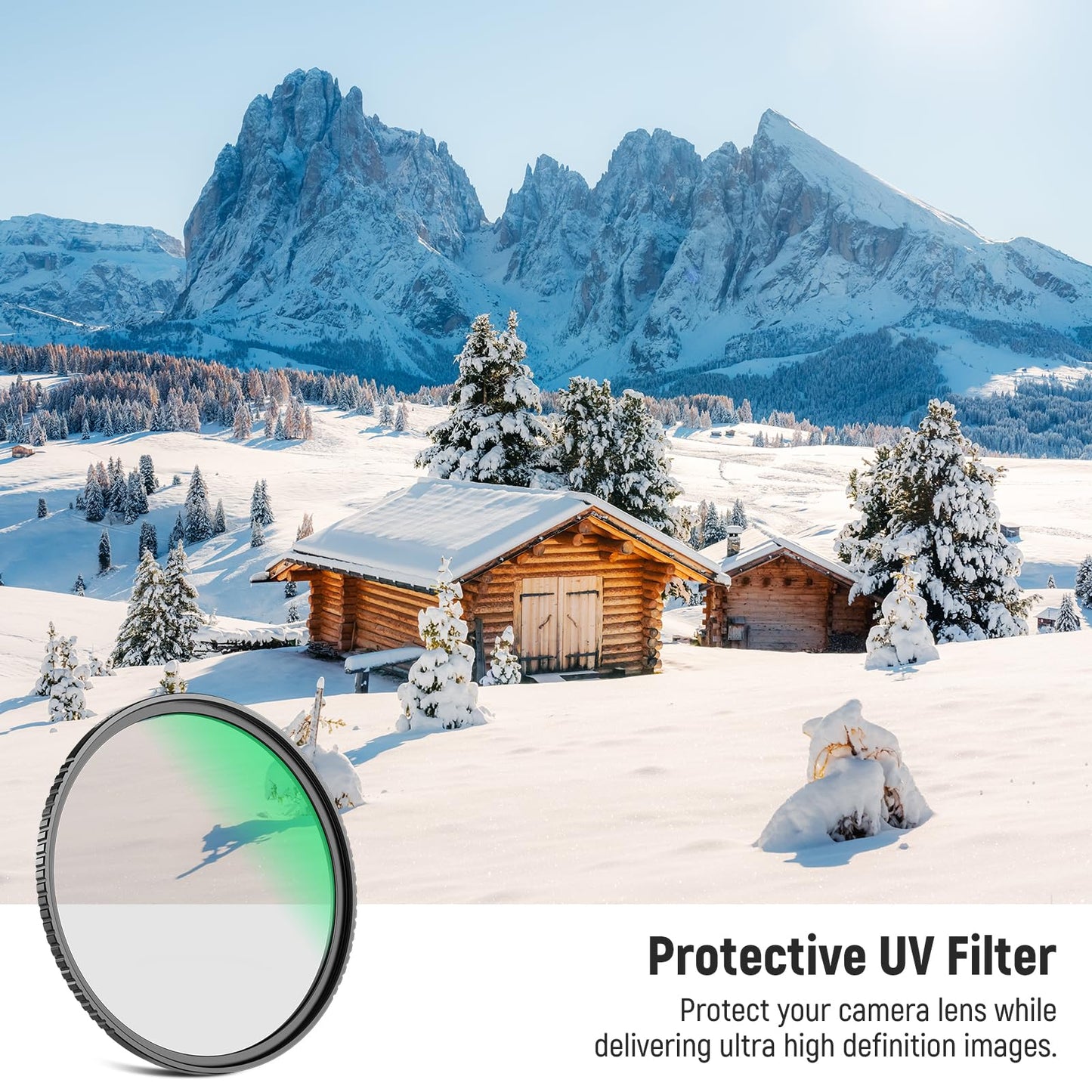 NEEWER 72mm MC UV Protection Filter 24 Layer Multi Resistant Nano Coatings/HD Optical Glass/Water Repellent/Scratch Resistant/Aluminum Alloy Ultra