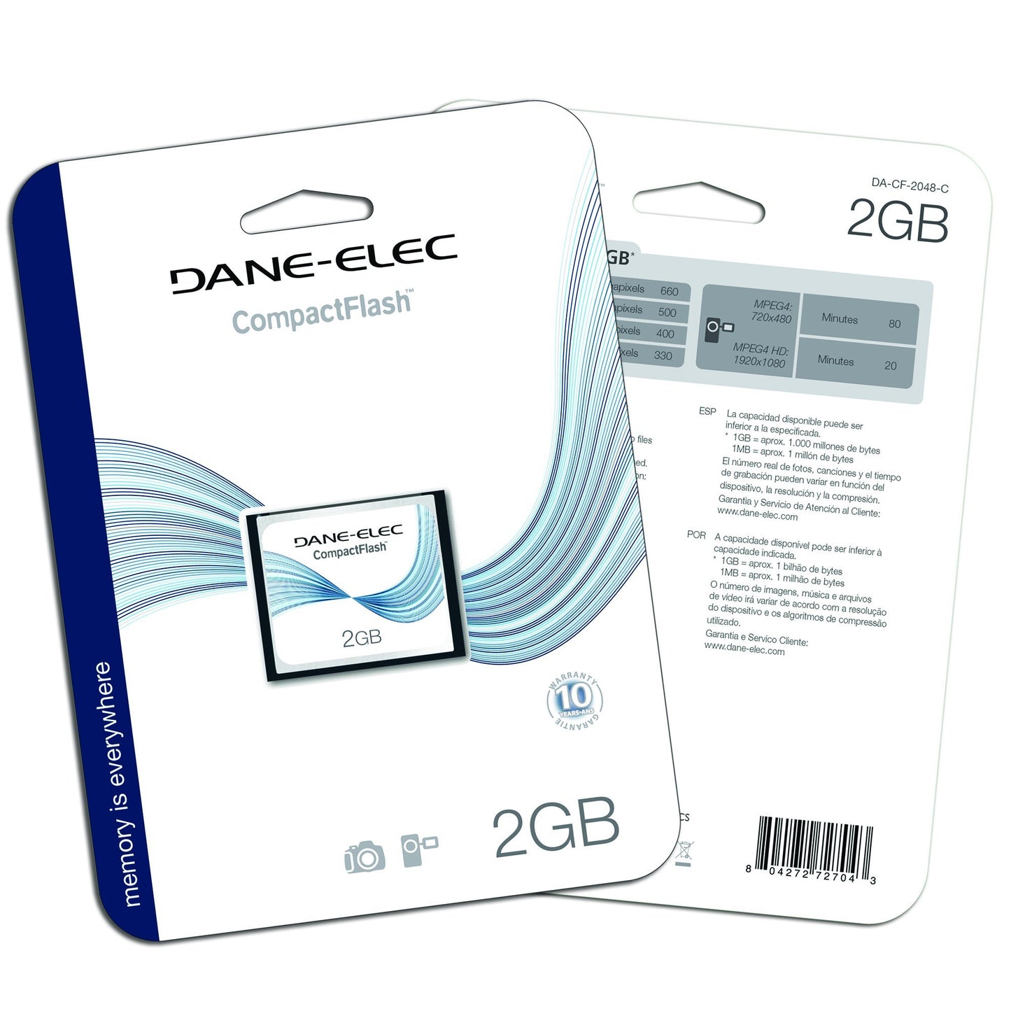 Dane-Elec 2 GB CompactFlash Memory Card DA-CF-2048-R