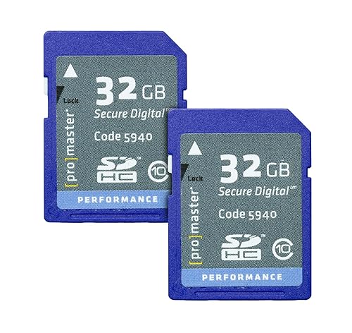 ProMaster 32GB SDHC 2-Pack Class 10 Performance Memory Card (3414)