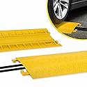 Durable Cable Ramp Protective Cover - 2,000 lbs Max Heavy Duty Drop Over Hose & Cable Track Protector, Safe in High Walking Traffic Areas - Cable