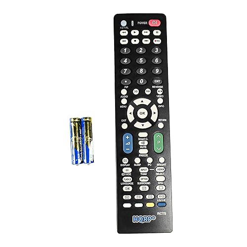 HQRP Remote Control fits Sharp LC-32GP1U LC-32GP3U-B LC-32GP3U-R LC-32GP3U-W LC-32L400M LC-32LE700UN LCD LED HD TV Smart 1080p 3D Ultra 4K AQUOS