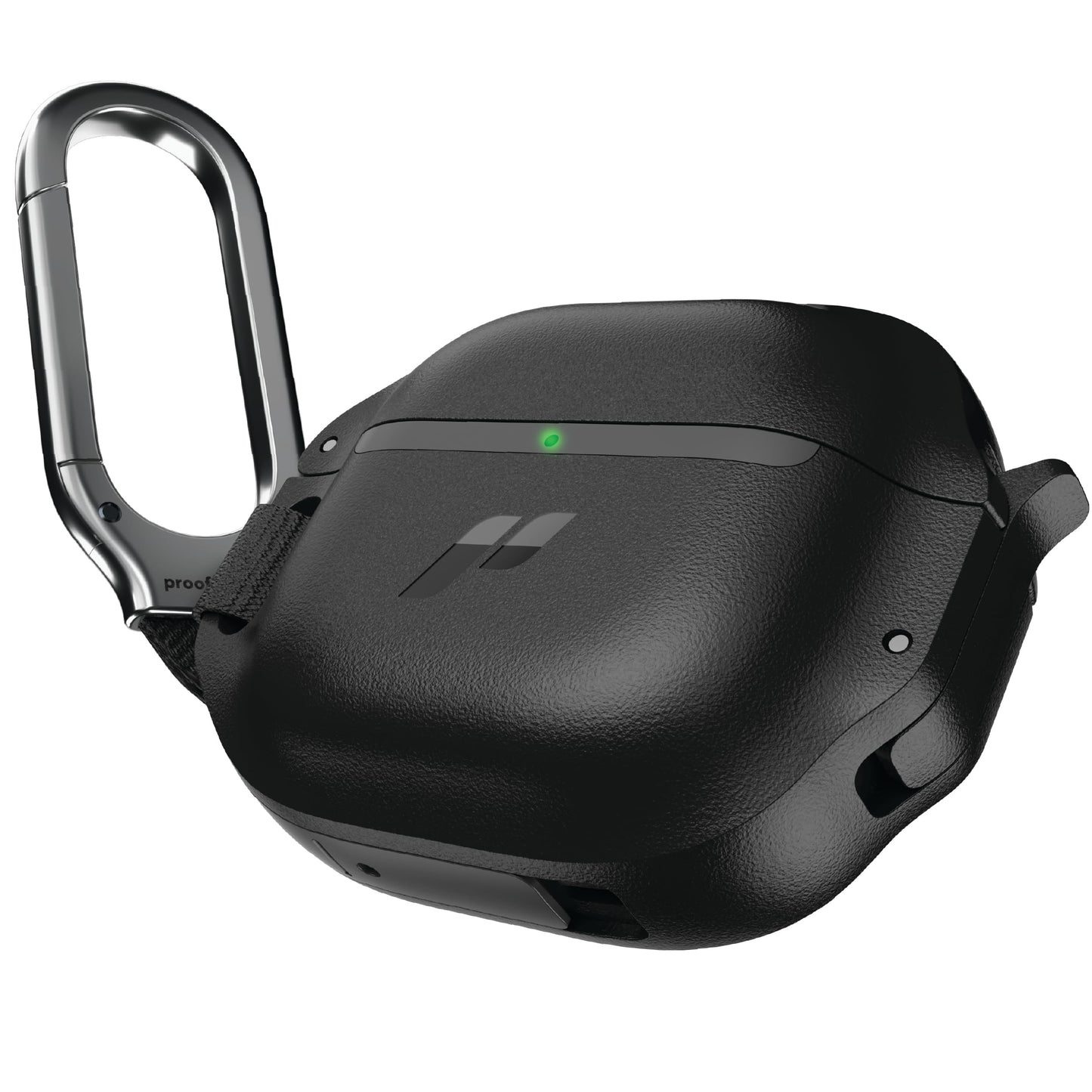 Proof Labs for AirPods 4 Case with Lock - Tough AirPods 4th Generation Case Cover with Carabiner, Rugged Protection and Hard Protective Shell (Black