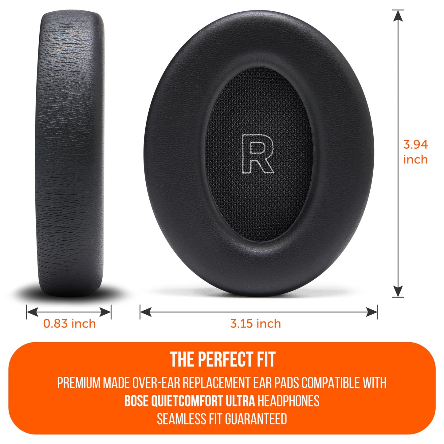 WC PadZ QC Ultra - Upgraded Replacement Earpads Compatible with Bose QuietComfort Ultra Gen 1 & Gen 2 by Wicked Cushions | Enhanced Comfort, Thickness