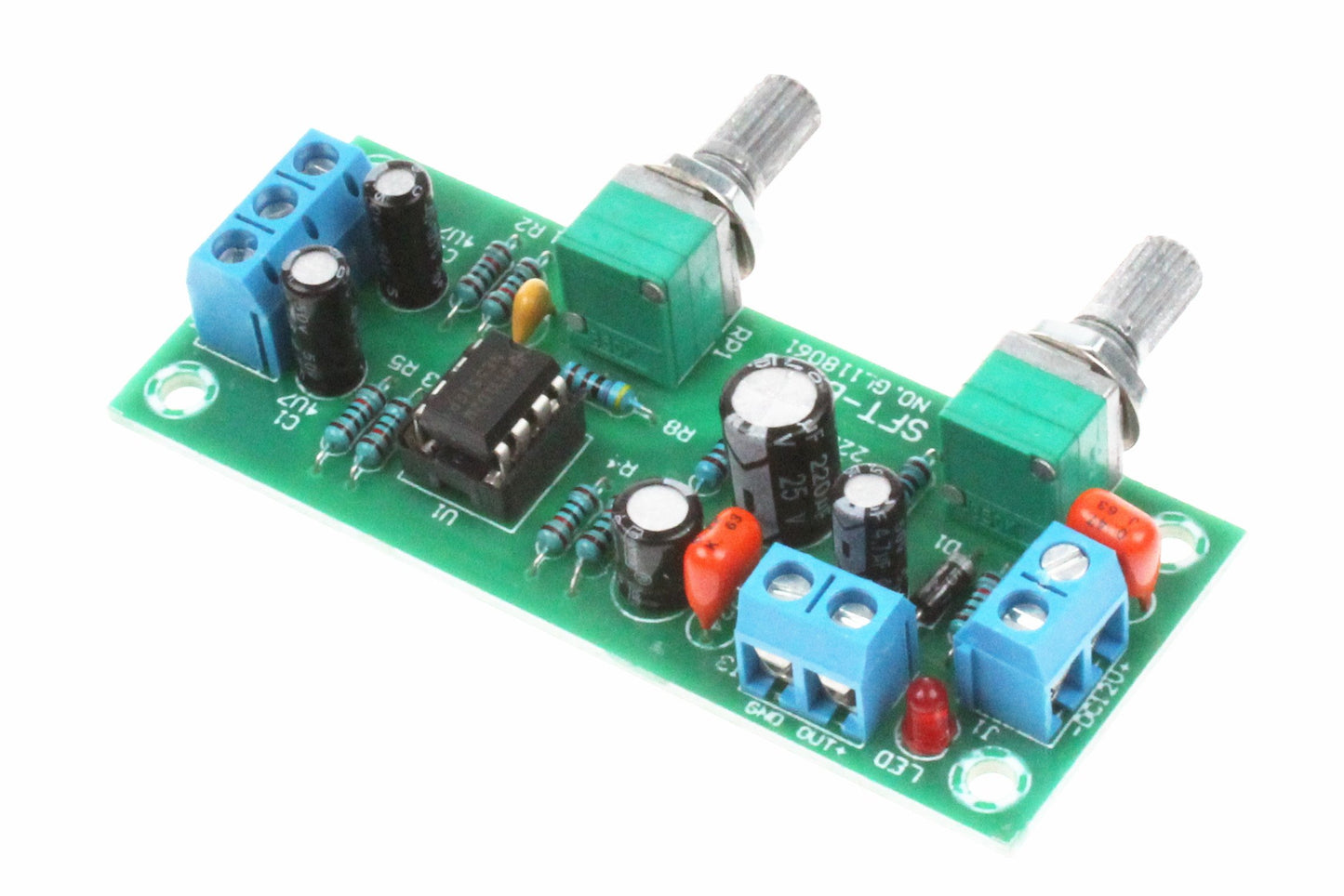 NOYITO NE5532 Single Supply Low-Pass Filter Board DC10-24V 22Hz-300Hz Subwoofer Pre-Amplifier Preamp Board