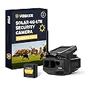 Vosker V150 Farm Pack 4G LTE Solar Security Camera, Wireless Outdoor Surveillance for Farms, Sheds and Equipment Monitoring, No Wi-Fi Required, Night