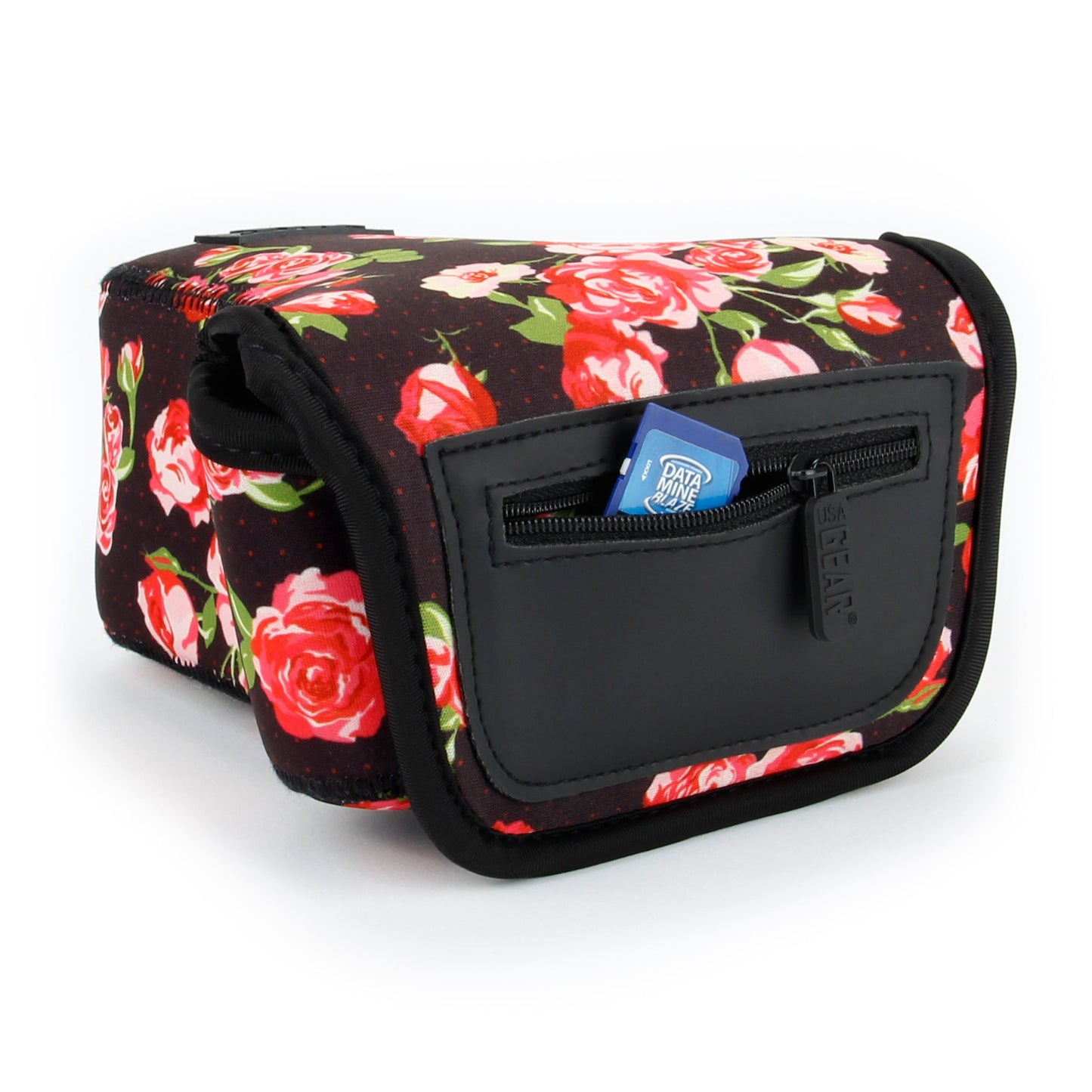 USA Gear Camera Sleeve (Medium) for Compact SLRs Compatible with Canon EOS R100 Nikon Z30 Sony ZV-E10, and more - Padded Neoprene DSLR Case