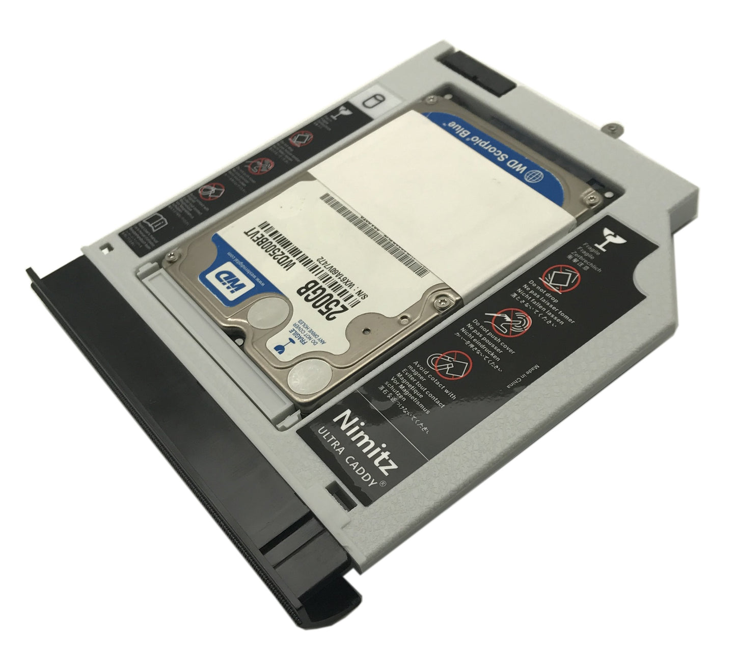 Nimitz 2nd HDD SSD Hard Drive Caddy Compatible with Lenovo Ideapad 300 with Bezel/Bracket
