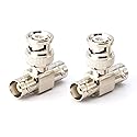 THE CIMPLE CO - BNC T Adapter - T-Shaped Coax Splitter - 1 Male Port to 2 Female Ports, Coaxial Cable Extension - 4 Pack