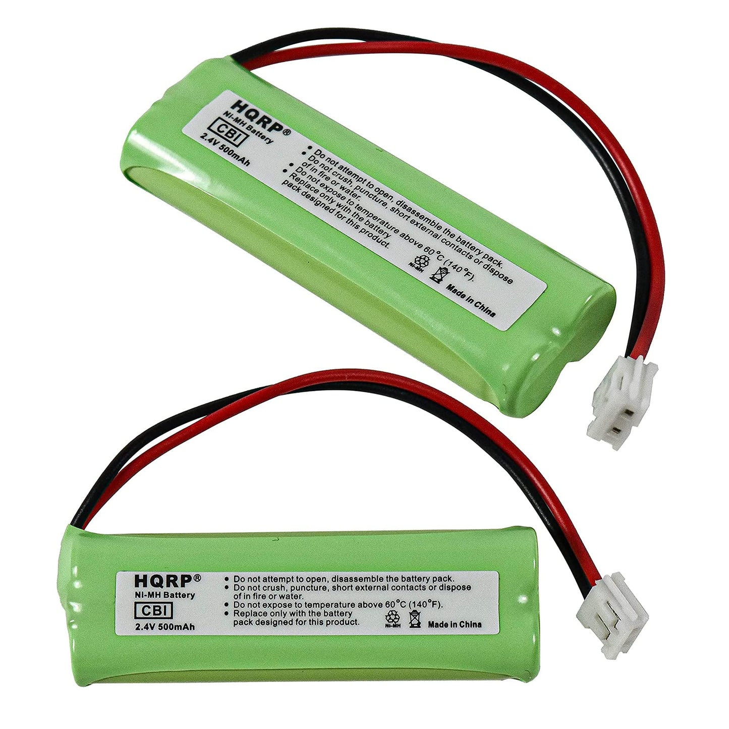 HQRP Two Cordless Phone Batteries Compatible with VTech BT-18443 / BT18443 Replacement