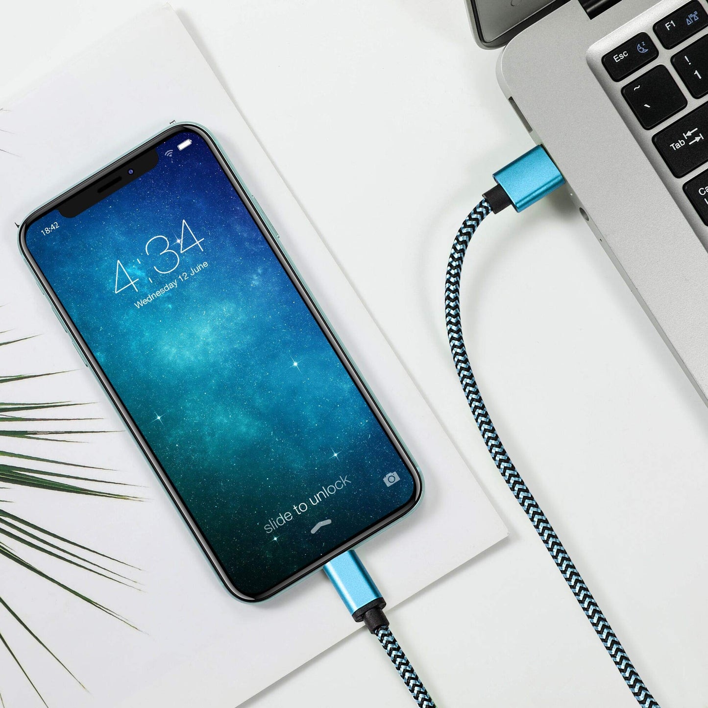 Micro USB Cable 15ft with 3A Fast Charging, Extra Long and Extremely Durable Nylon Braided Charger Cord for Galaxy S7/S6/J8/J7 Note