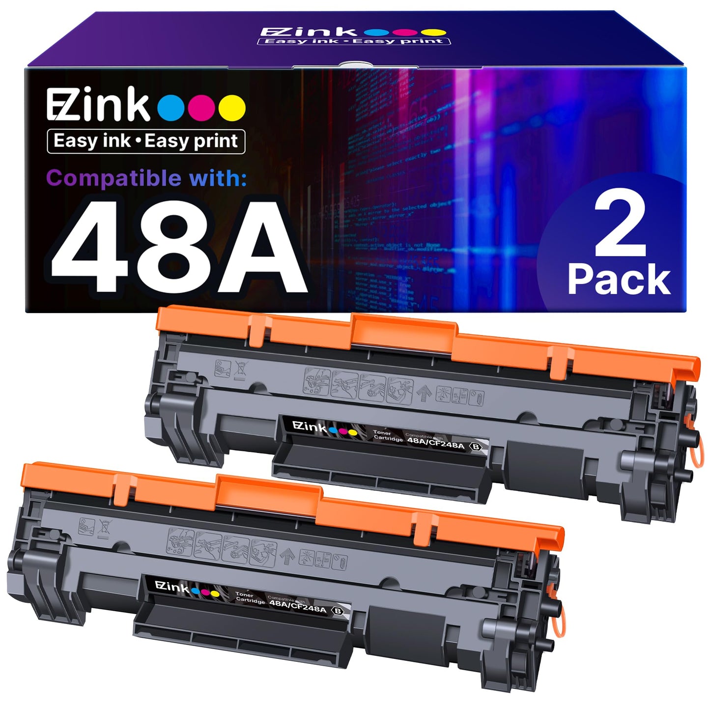 E-Z Ink 48A CF248A Compatible Toner Cartridges Replacement for HP 48A Toner Cartridge Black CF248A to use with Pro M15w M28w M29w M31w M28a M29a M30w