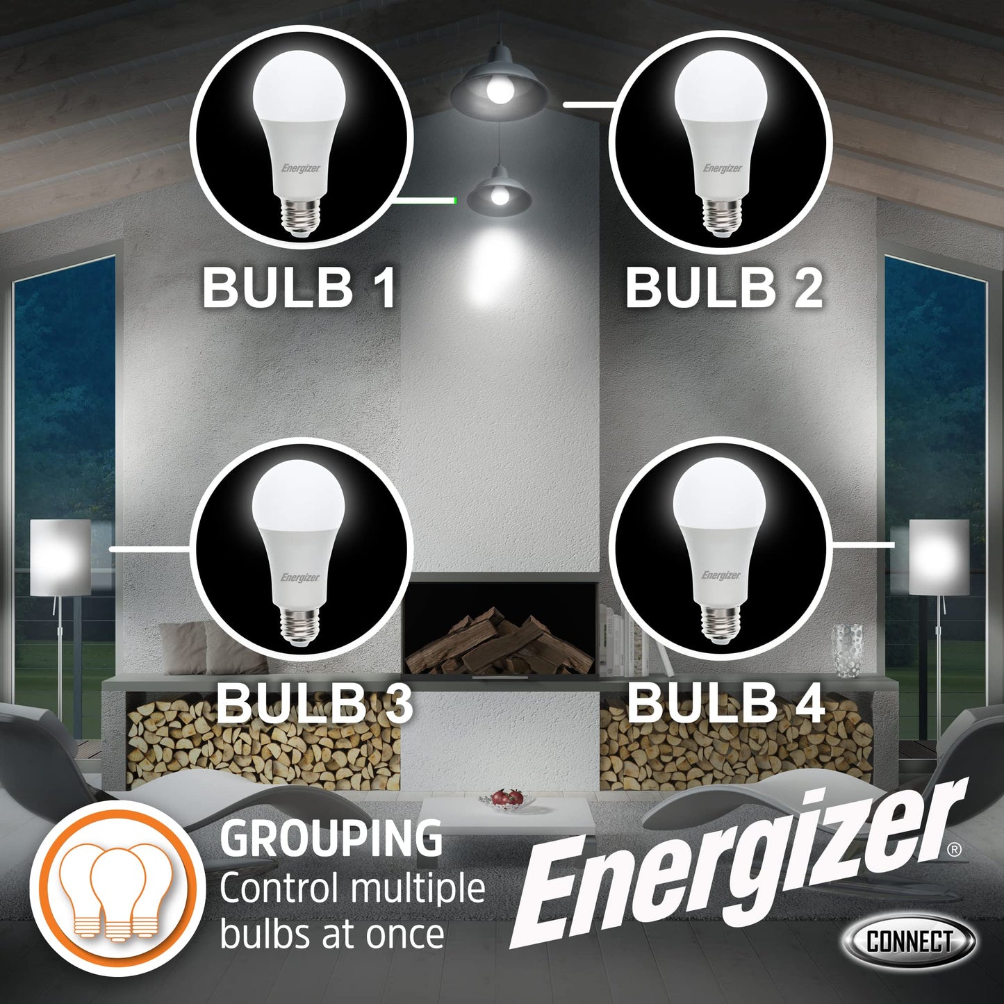 XTREME Energizer Connect Smart A19 LED White & Multi-Color RGB Light Bulb with Voice Control and Remote Access Through Your Smartphone | Compatible