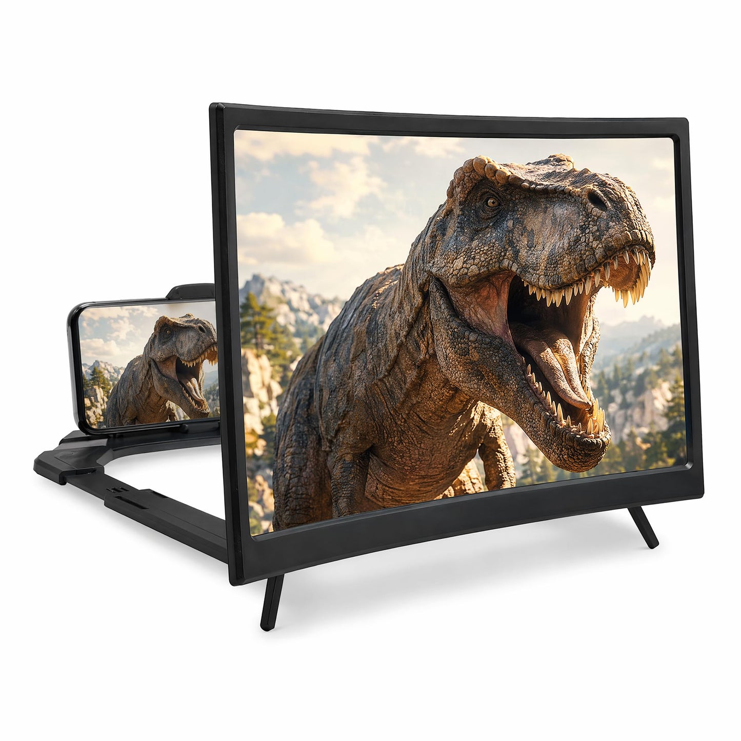 16" Screen Magnifier for Smartphone,3D HD Screen Expanders for Movies, Videos,and Gaming,Screen Magnifier with Adjustable Angle Design Amplifier
