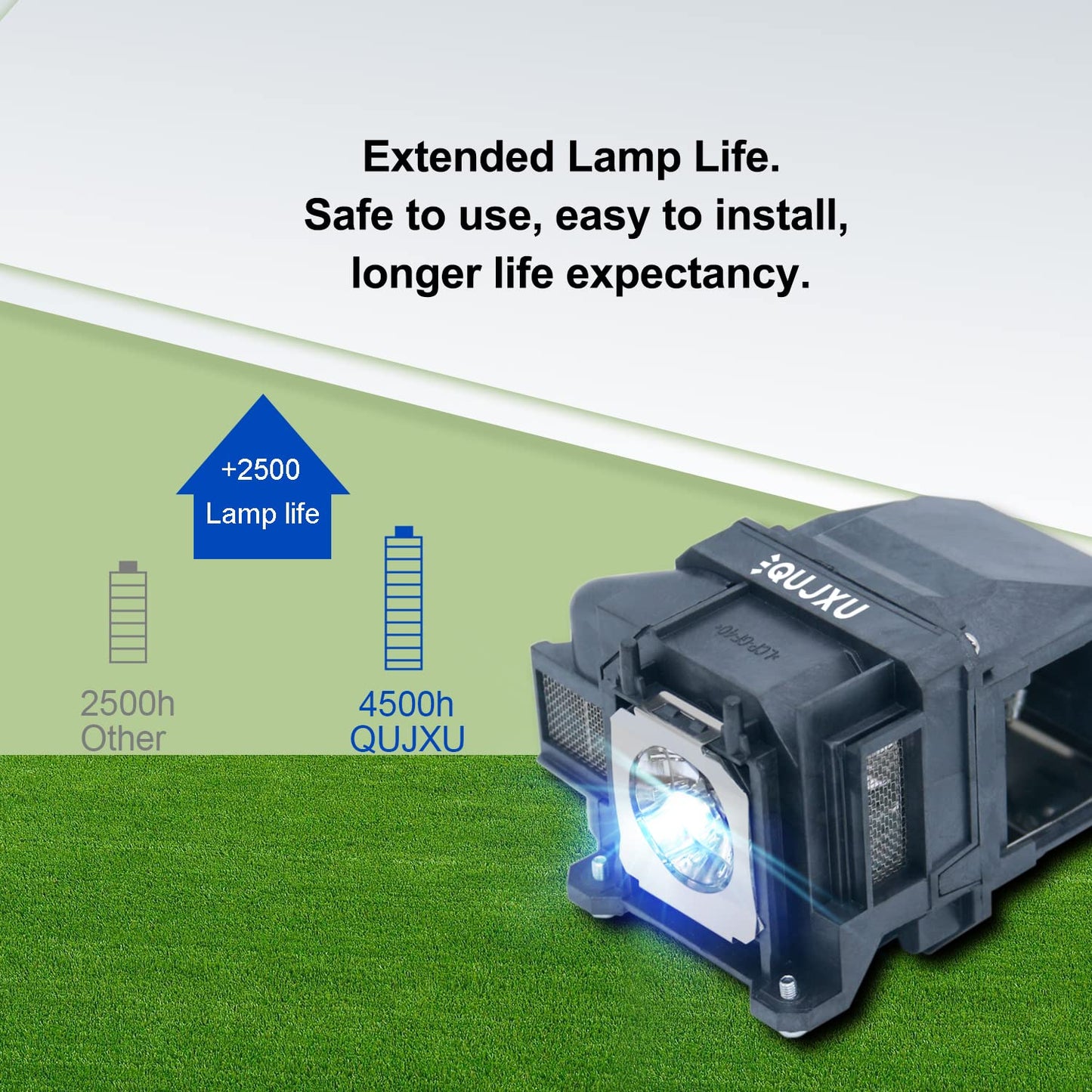 QUJXU ELPLP78 Replacement Projector Lamp for Epson V13H010L78 Powerlite Home Cinema 725HD 725HD 2030 2040 2045 2000 1040 730HD 740HD 725HD EB 940 EB