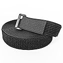 Heavy Duty Hook and Loop Straps - 16' Long, 25 Buckles, Cut to Length, Reusable Cord Straps for Storage and Organization