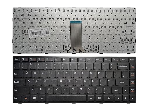 Laptop Replacement Keyboard Fit Lenovo IdeaPad G40-30 G40-45 G40-70 G40-80 G41-35 Flex 2-14D US Layout (Black Frame)