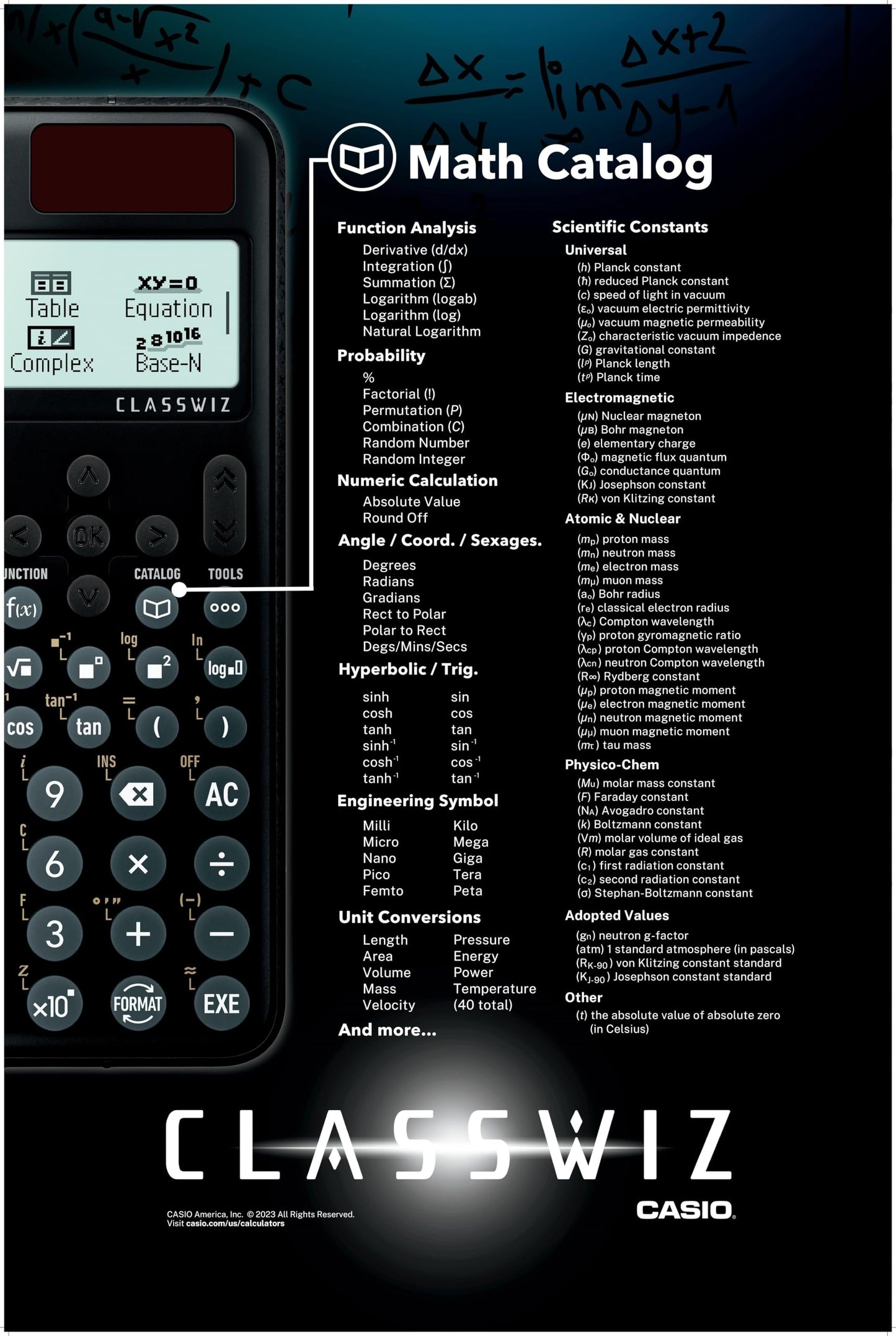 Casio FX-9910CW-PK-W-IT Scientific Calculator