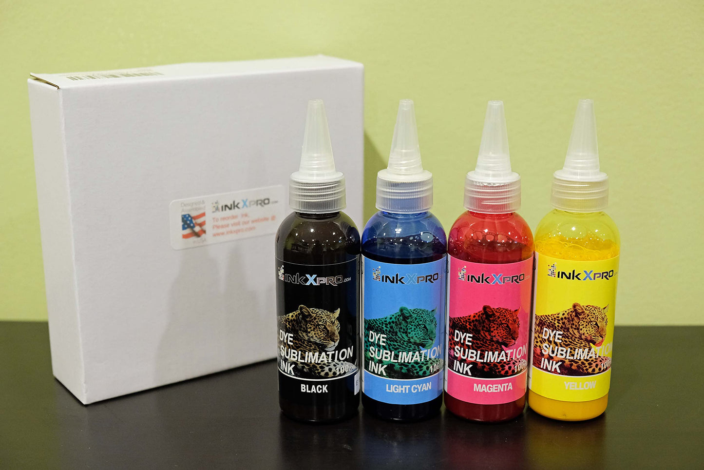 INKXPRO 4 X 100ml Professional True Color Sublimation Ink Refills for EcoTank printer, C88+ Workforce 3640 7520 7610 7620 7710 7720 7210 7310 7840