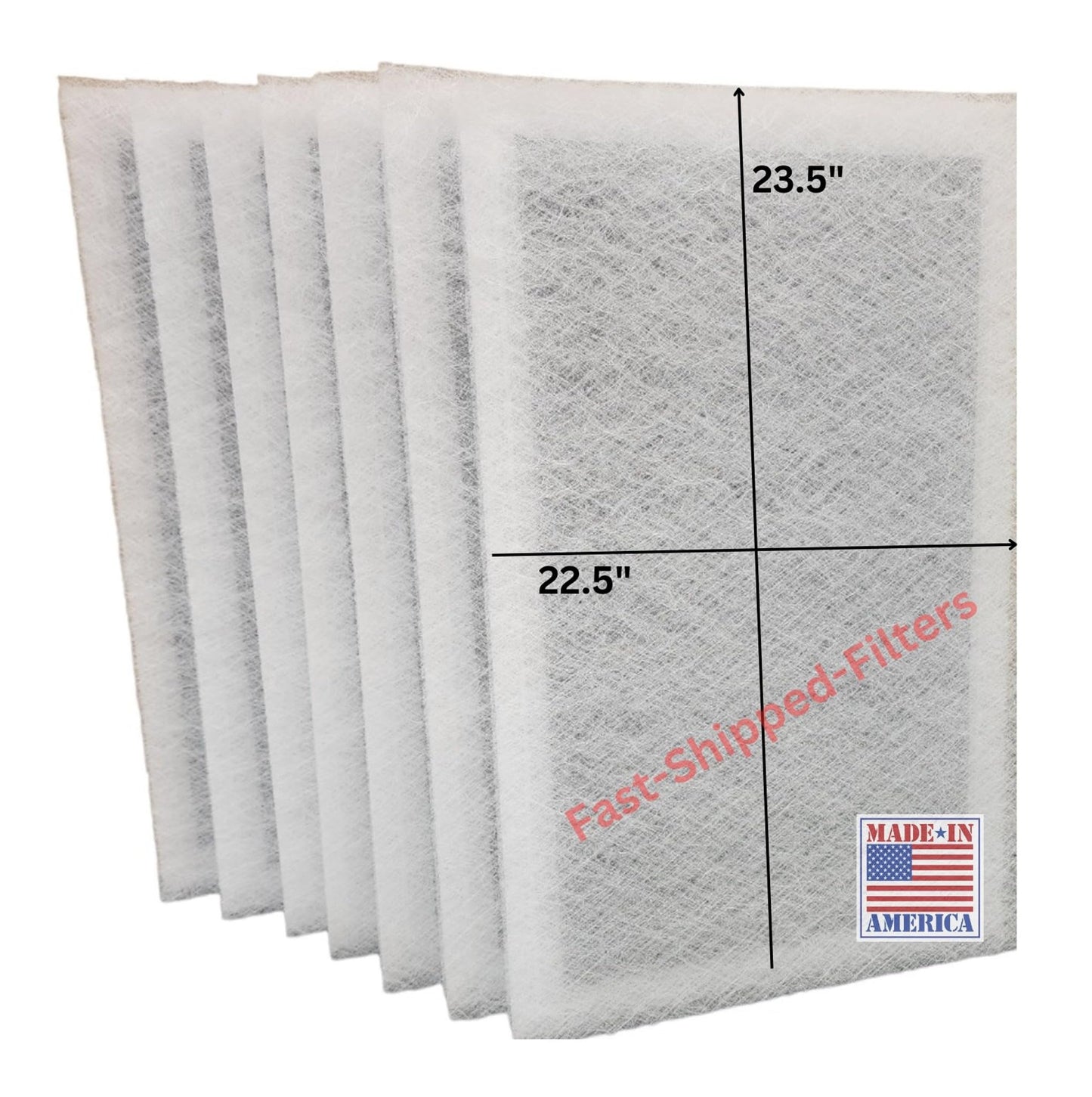 Fast-Shipped-Filters 7 Pack 25x25 compatible with Dynamic electronic air cleaner 25x25 replacement polarized filter pads refill White