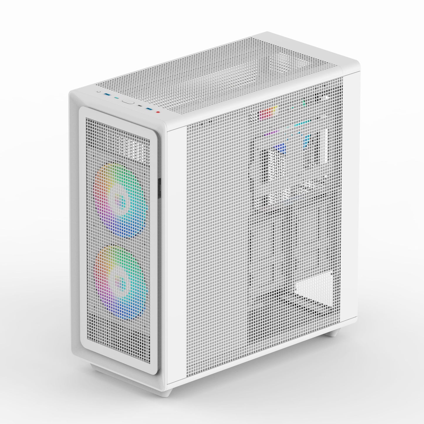 Rosewill Helium Air Black Mid Tower Computer Gaming Case, Mesh Panel, E-ATX, Tool-Less, High-Airflow (Helium Air RGB White)