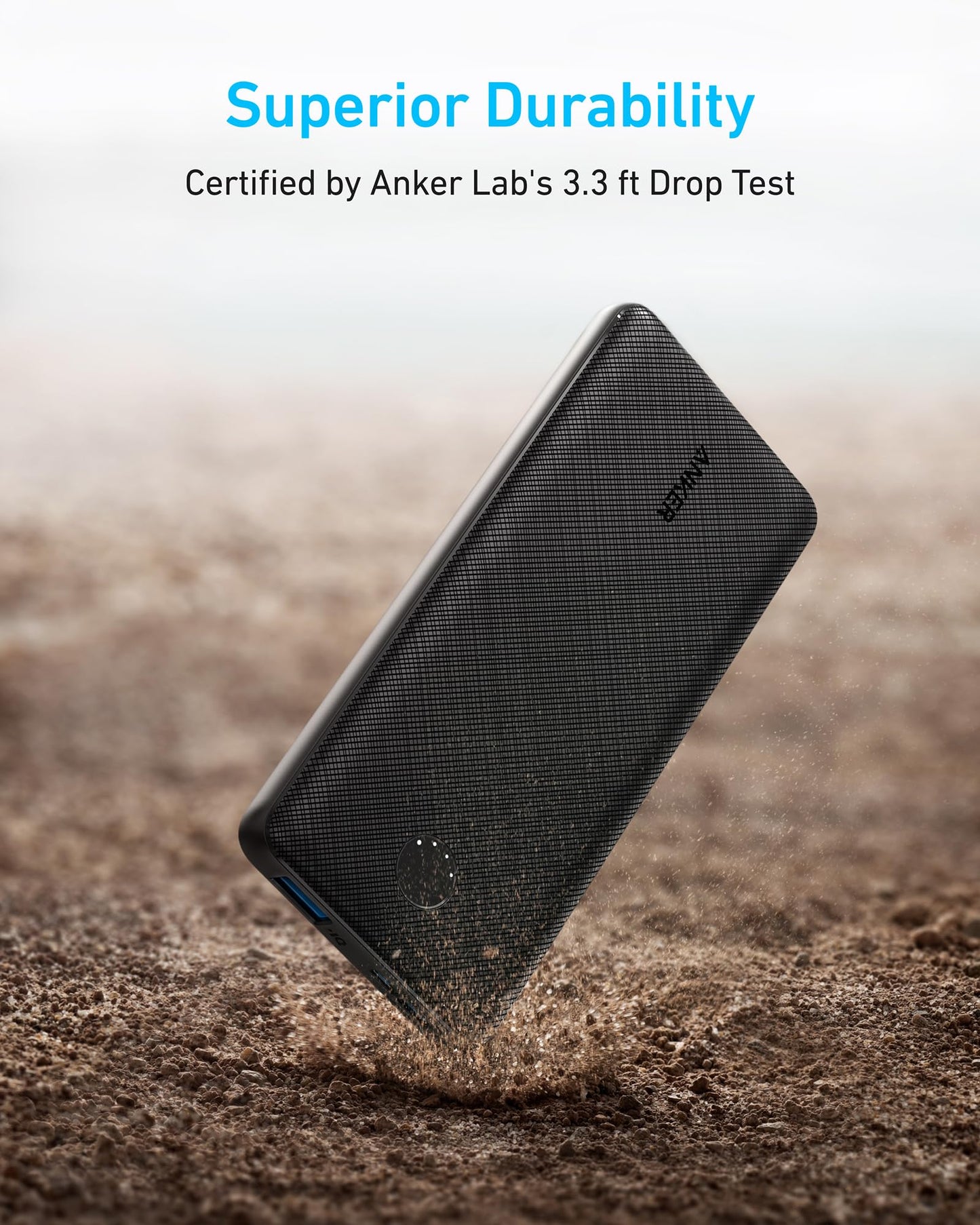 Anker Power Bank(PowerCore 10K), Compact Travel-Ready 10,000mAh Battery Pack with PowerIQ Charging Technology, 5V/3A High-Speed Charging for iPhone