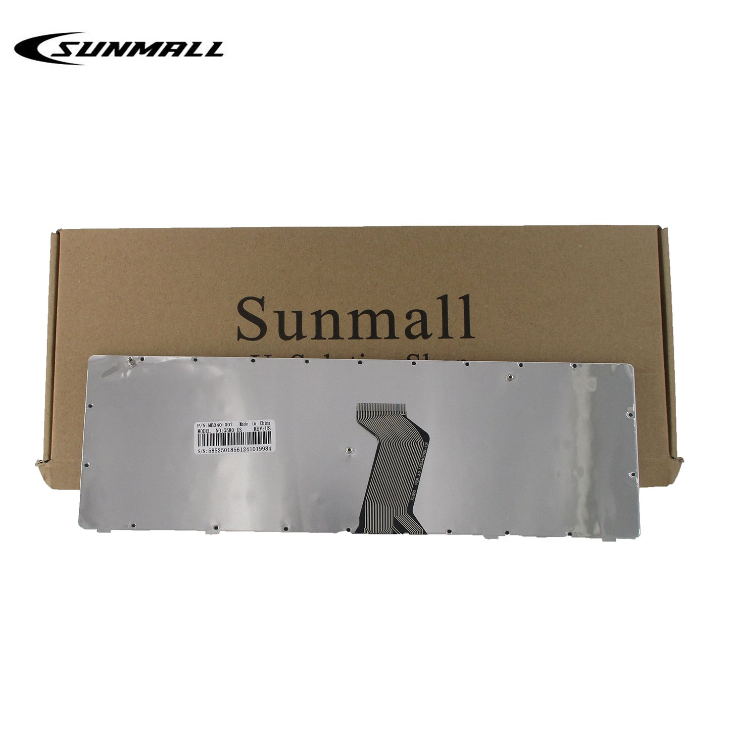 SUNMALL Keyboard Replacement with Frame Compatible with Lenovo Ideapad G580 G580A G585 G585A V580 V585 Z580 Z580A Z585 Z585A N580 N581 N585 N586