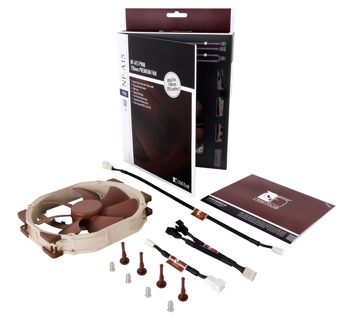 Noctua NF-A15 PWM, Premium Quiet Fan, 4-Pin (140mm, Brown)
