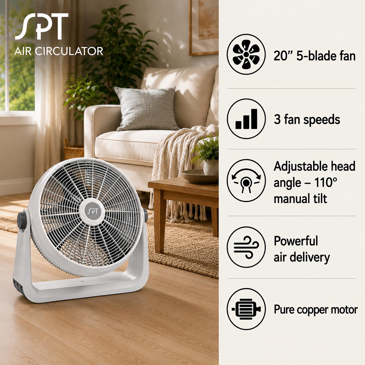 SPT SF-2001: Turbo Air Circulator