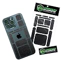 Dragon Grips 13-Piece Rectangular Rubber Grip Tape Pack - Black Rubberized Mouse Grip Tape, Versatile Non-Slip Stickers for Cell Phone Case, Gun