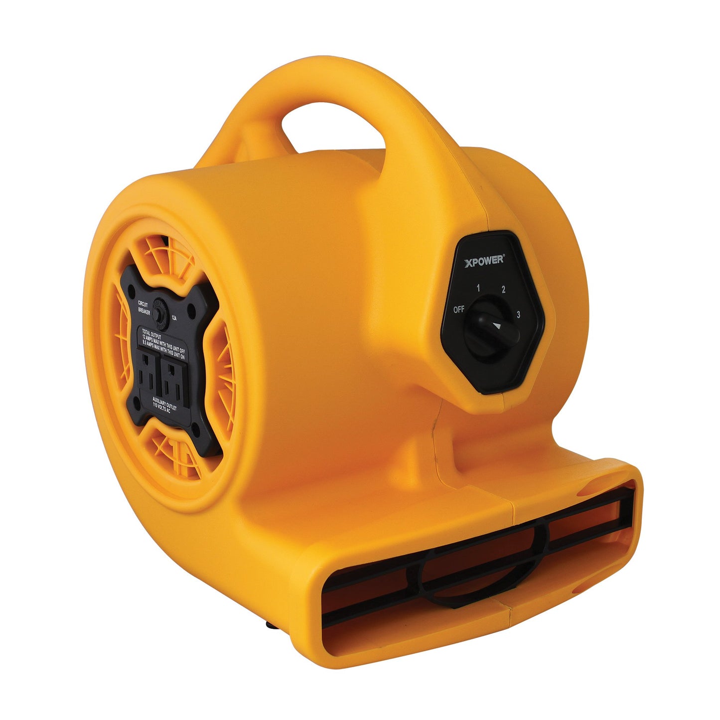XPOWER P-130A Mini Mighty 1/5 HP 800 CFM Centrifugal Air Mover, Carpet Dryer, Floor Fan, Blower, Stackable, Daisy Chain, for Water Damage Restoration
