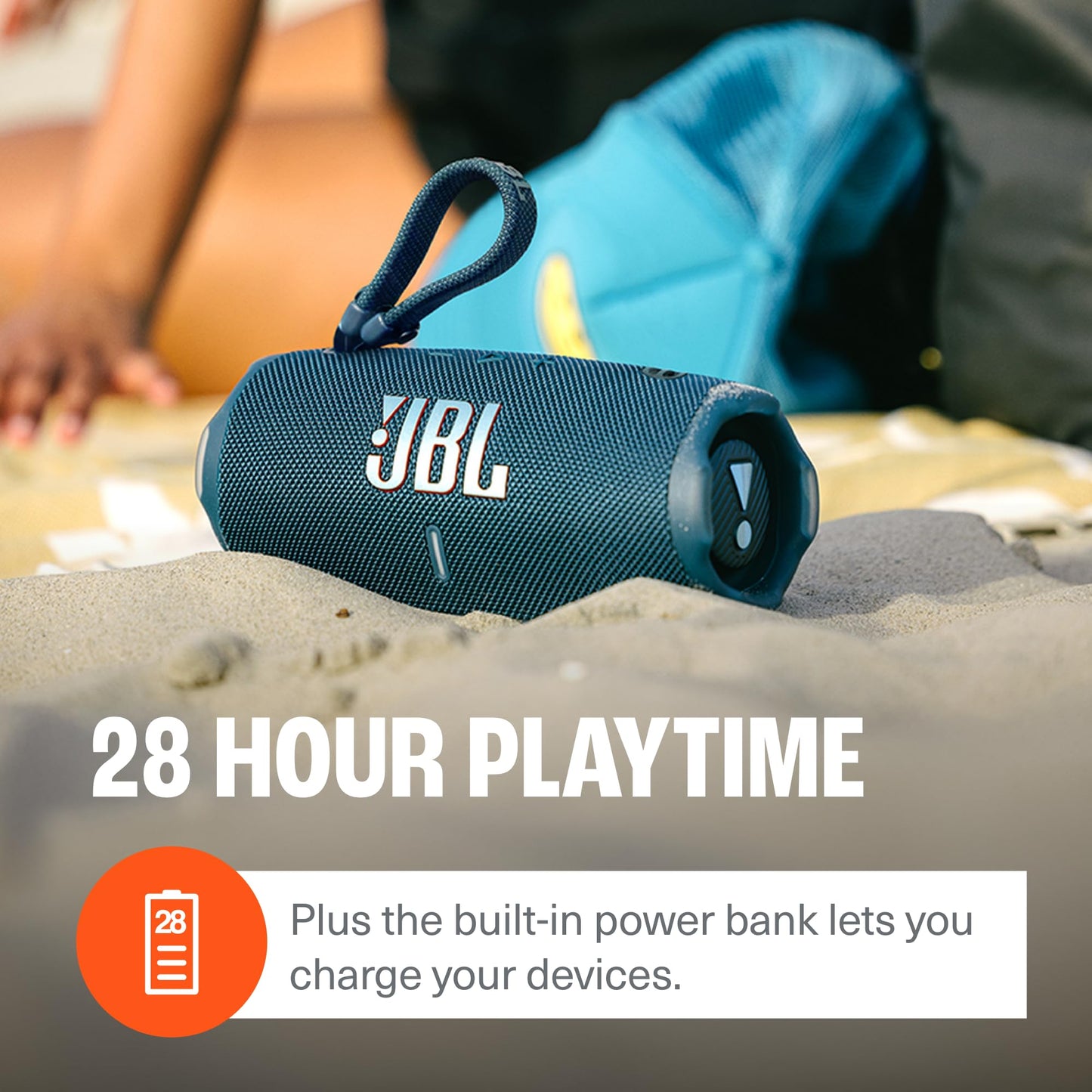 JBL Charge 6 (Purple) + Bundle with divvi! Protective Hardshell Case (Black)