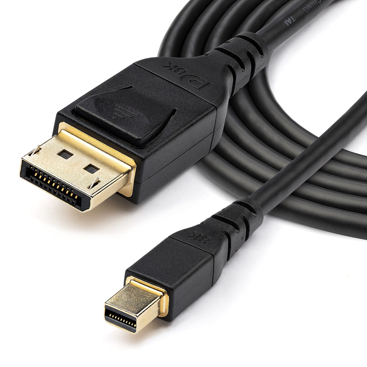 StarTech.com 6ft (2m) VESA Certified Mini DisplayPort to DisplayPort 1.4 Cable - 8K 60Hz HBR3 HDR - Super UHD mDP to DP 1.4 Cord - Slim (34 AWG) Ultra