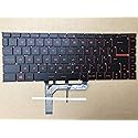 Original New for MSI GF65 Thin 10UE-047 15.6" Gaming Laptop Keyboard US with Backlit Red Letters