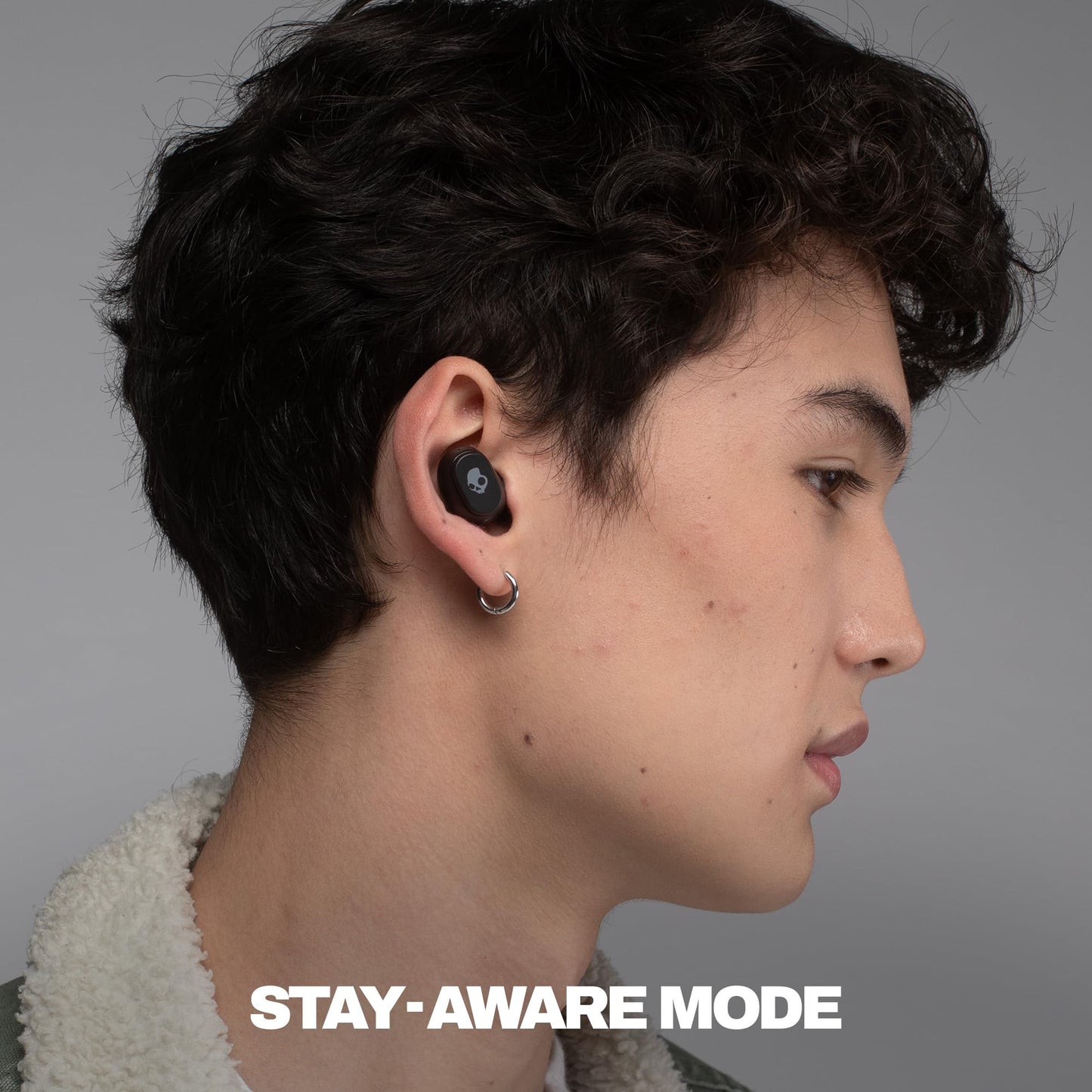 Skullcandy Dime 360 Wireless Earbuds with Clip-Anywhere Case - True Black