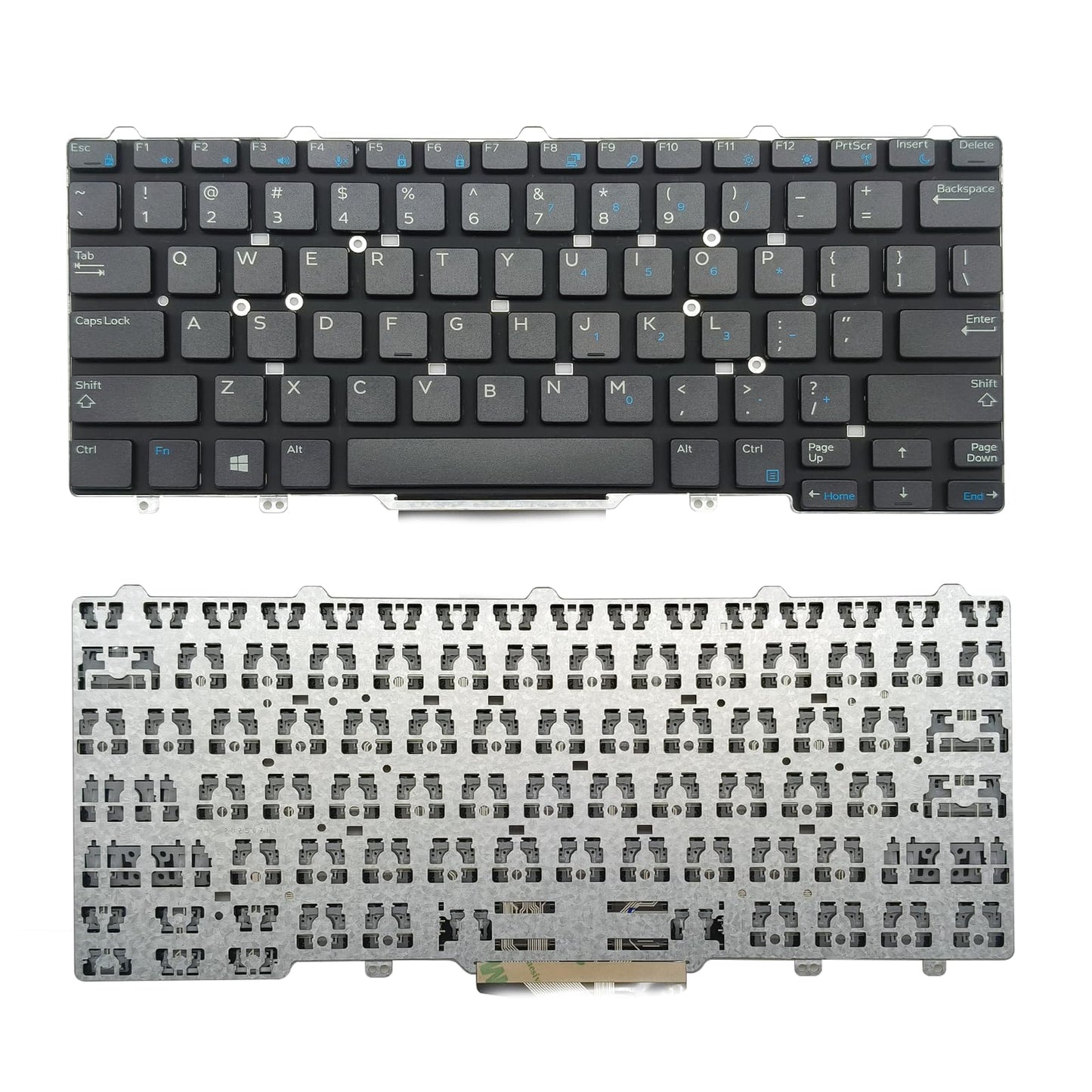 PAEBAI+ Replacement Laptop Keyboard No Backlight for DELL Latitude 3340 3350 5490 E3340 E7450 E7470 US Layout
