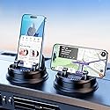 DICMKY Dash Cell Phone Car Mount, Multifunctional Car Dashboard Mobile Phone Holder, 360 Rotatable Universal Dash Mounted Car Phone Stand Hands Free