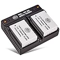 BM Premium 2-Pack LP-E8 Batteries and Dual Battery Charger Kit for Canon EOS Rebel T2i, T3i, T4i, T5i, EOS 550D, 600D, 650D, 700D DSLR Digital Camera
