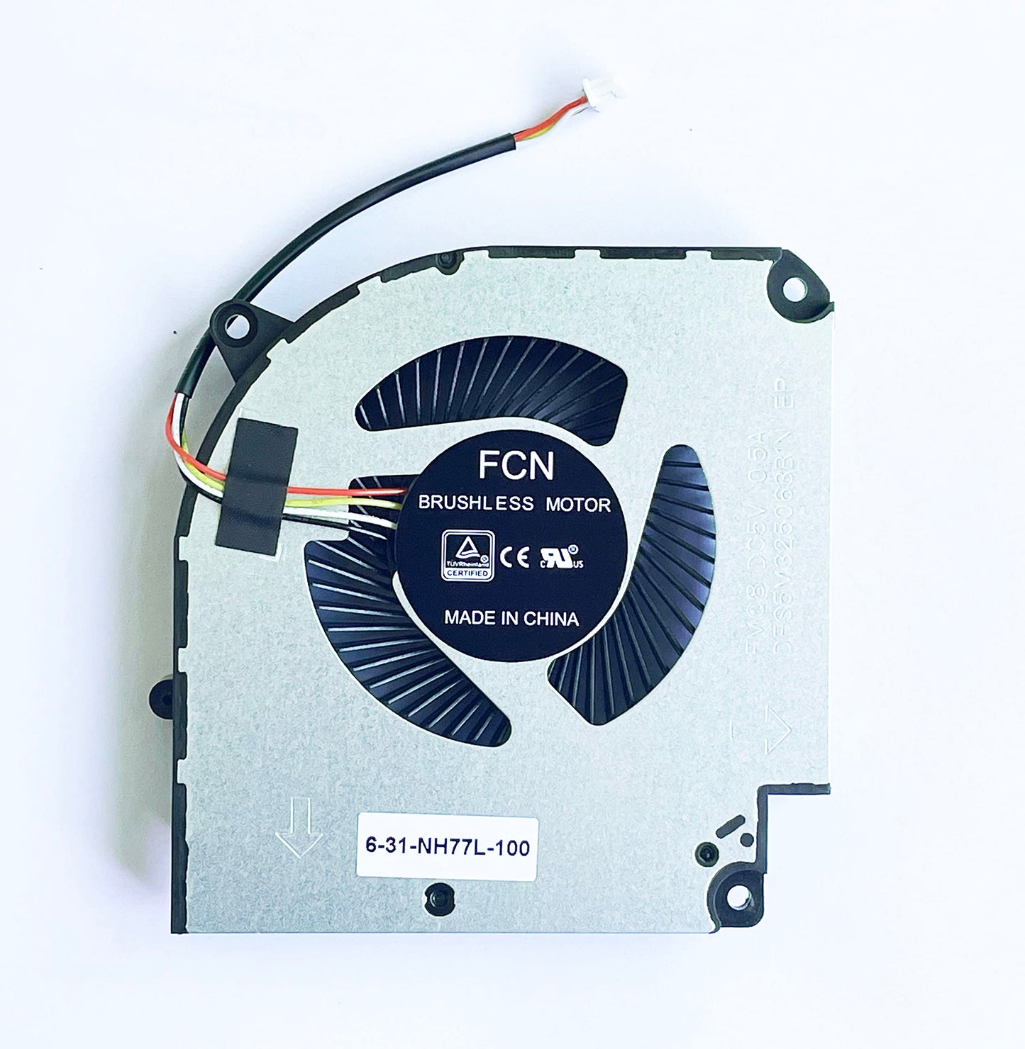 Fleshy Leaf CPU+GPU Cooling Fan Replacement for Hasee G7-CT5NA G7-CT7NA Z8-CT7NA Z8-CT7NT Z8-CR7N1 6-31-NH5C2-100 6-31-NH77L-100 DFS5M325063B1N FLHJ