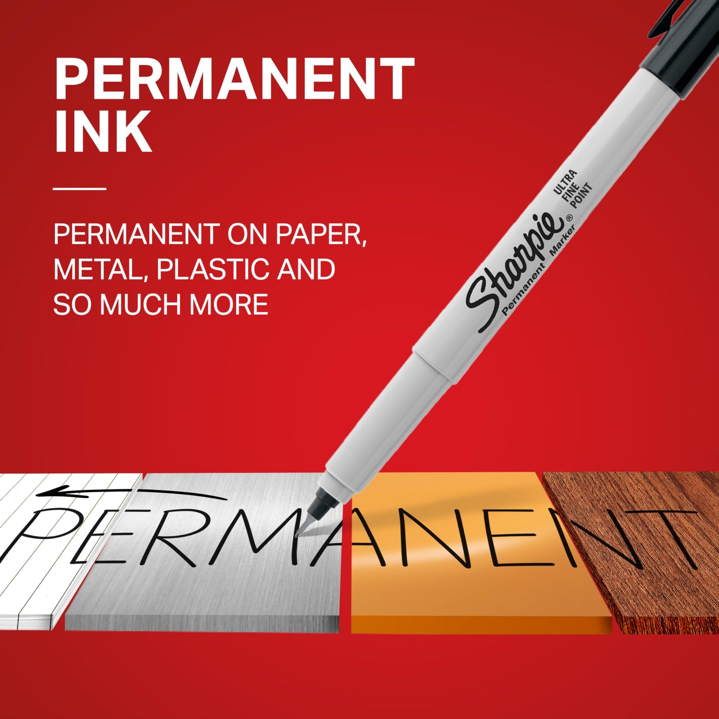 Sharpie Retractable Permanent Markers, Ultra Fine Point, Black, 2 Count