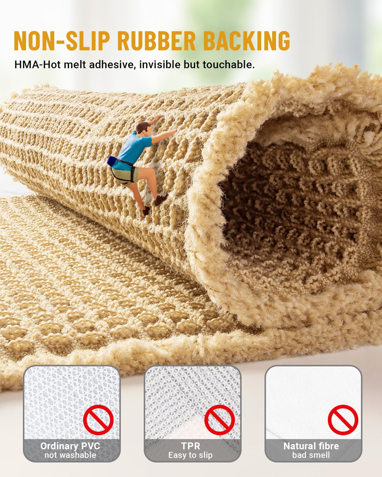 Furicher Large Waffle Bath Mat Set, Non Slip Bath Rug Set, Ultra Absorbent Bath Mats for Bathroom Decor, Extra Soft Floor Bathroom Rugs Sets 2 Piece…