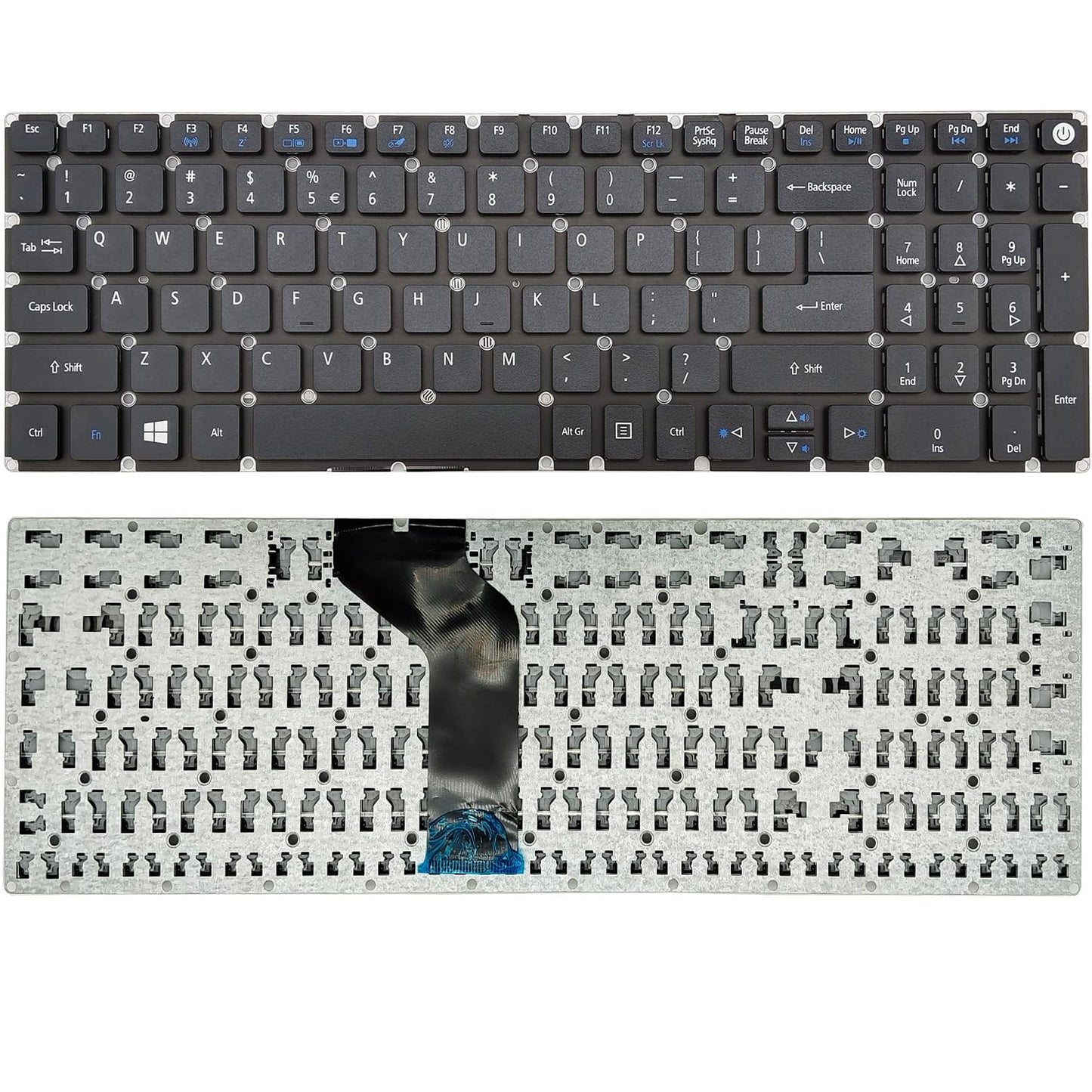 PAEBAI+ Replacement Laptop Keyboard for Acer Aspire E5-573 E5-573G E5-573T E5-573TG E5-574 E5-574G E5-574T E5-574TG E5-575 E5-575G E5-575T E5-575TG