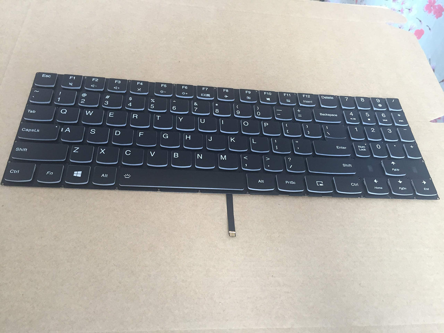 Original New for Lenovo Legion Y530 Y530-15 Y530-15ICH Y530-15ICH 81FV 81LB Series US Black Backlit Gaming Laptop Keyboard White Word