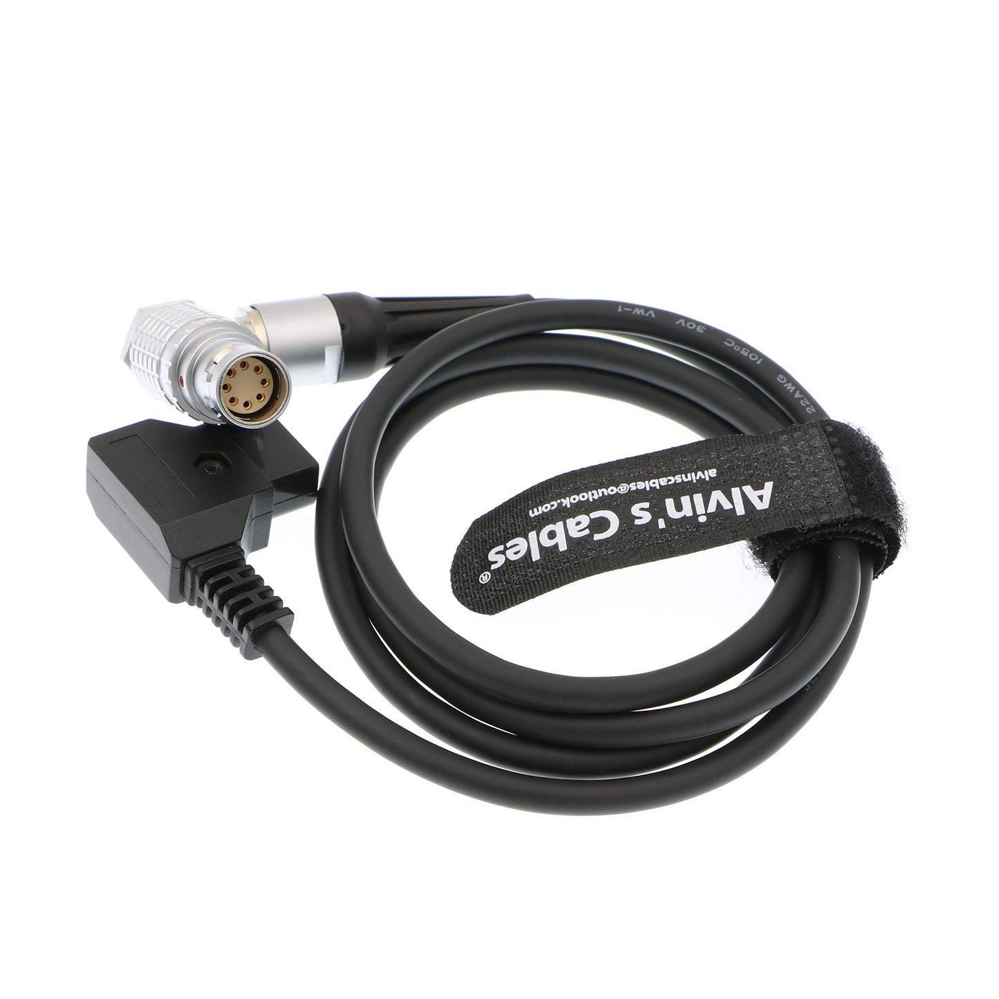Alvin's Cables Arri Alexa Mini Camera Power Cable 2B Right Angle 8 Pin Female to D Tap