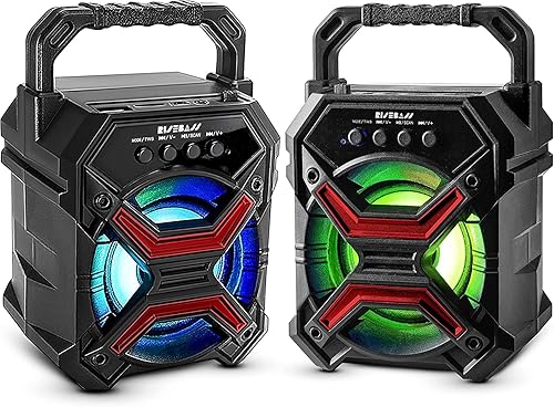 RISEBASS Portable Wireless Bluetooth Speaker for iPhone, Android, iPod and More - Rechargeable Bluetooth Speaker for Kids & Adults - Mini Speaker