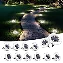 SOLPEX Solar Lights Outdoor Waterproof, 12 Pack Solar Ground Lights, Solar Garden Lights Landscape Lighting for Pathway Driveway Patio Backyard