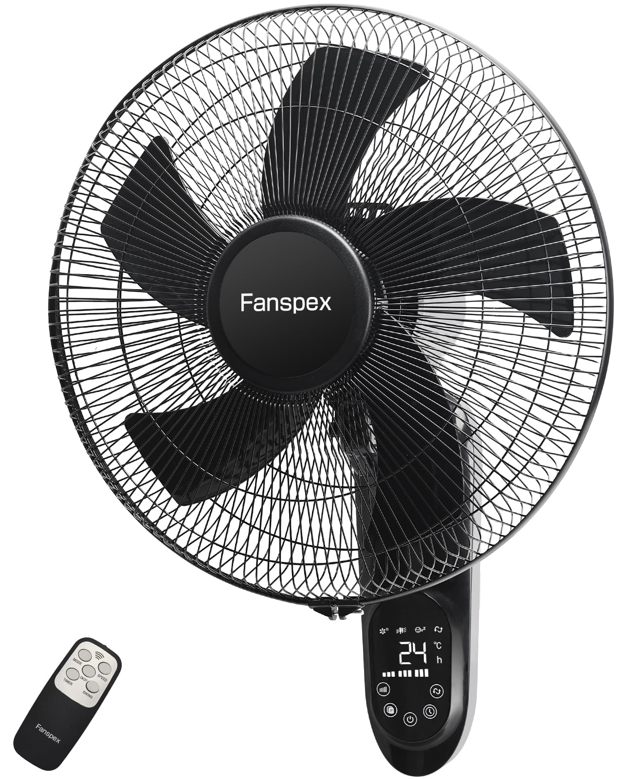 Fanspex 16" Wall Mounted Fan for Home Garage Workshop Greenhouse