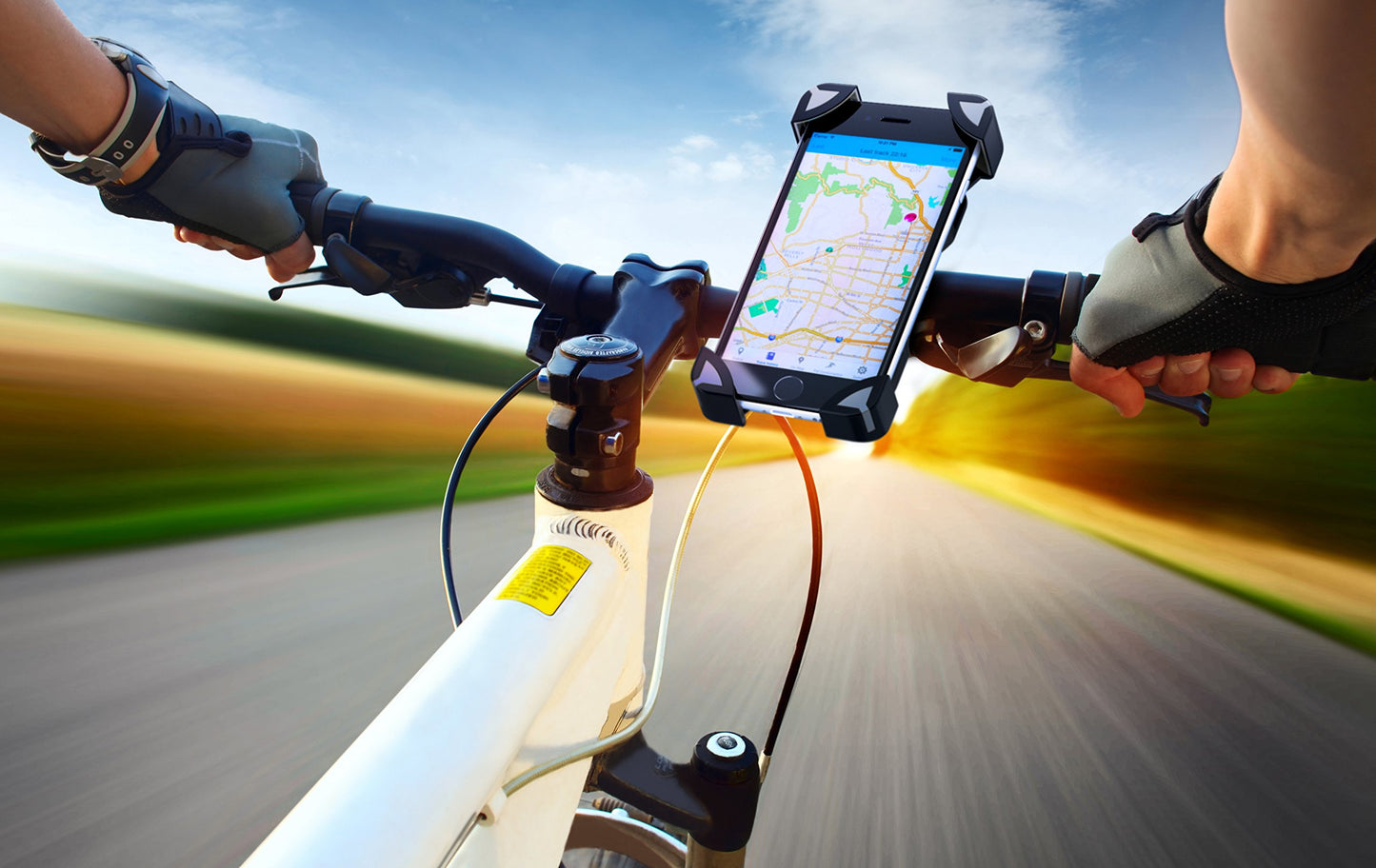 ARTIX Bicycle Mount Phone Holder for Bike, Cradle Stand Features 360 Rotation Capability and Universal Clamp for iPhone/Android/Samsung/Nexus (Green)
