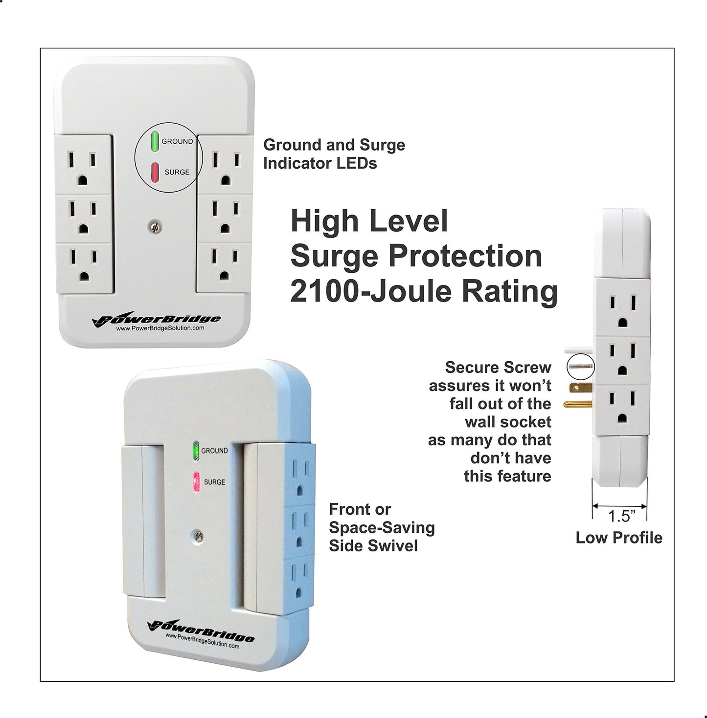 PowerBridge Solutions In Wall Cable Management PowerBridge ONE-CK-SP with PowerConnect for Wall-Mounted Flat Screen LED, LCD, and Plasma TV's